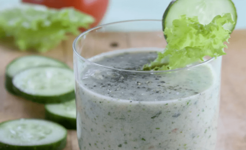 Gurke und Kefir